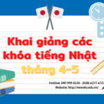 Khai giảng các khóa tiếng Nhật tháng 4-5